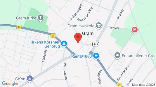 Varastot Vuokrattavana i Gram - Kuva Google Street Viewstä
