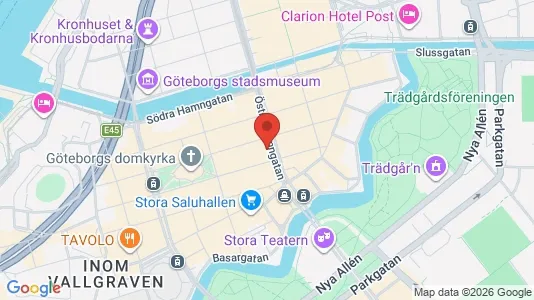 Kontorer til leie i Göteborg Sentrum - kort over placeringen