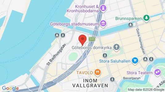 Kontorer til leie i Göteborg Sentrum - kort over placeringen