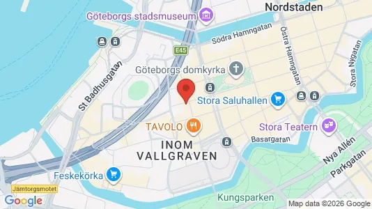 Kontorer til leie i Göteborg Sentrum - kort over placeringen