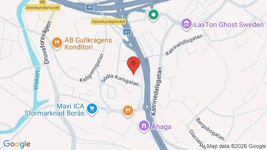 Lagerlokaler för uthyrning i Borås – Foto från Google Street View