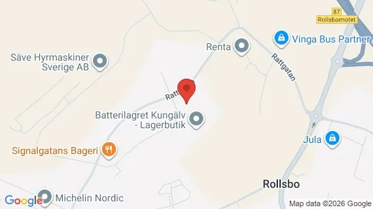 Lagerlokaler til leje i Kungälv - kort over placeringen