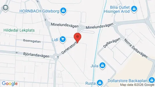Kantorruimte te huur i Lundby - kort over placeringen