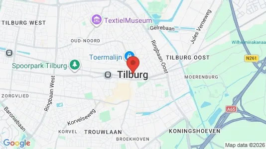Restaurants zur Miete i Tilburg – Foto von Google Street View