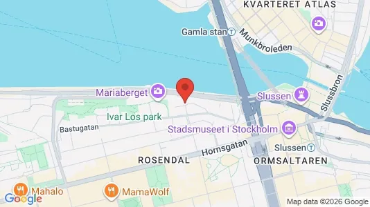Toimistotilat Vuokrattavana i Södermalm - kort over placeringen