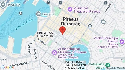 Kantorruimte te huur i Piraeus - kort over placeringen