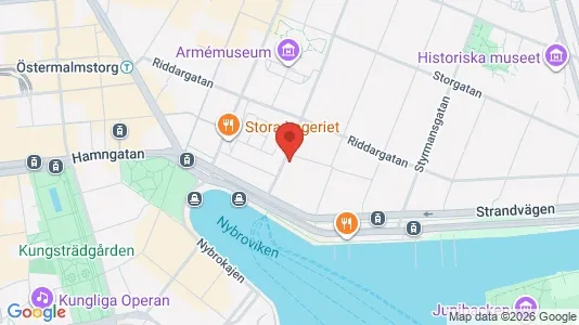 Kontorer til leie i Östermalm - kort over placeringen