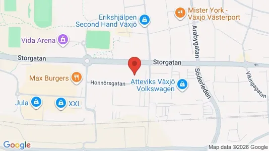 Kontorlokaler til leje i Växjö - Foto fra Google Street View