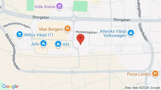 Kontorlokaler til leje i Växjö - Foto fra Google Street View
