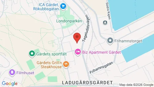 Büros zur Miete i Gärdet/Djurgården - kort over placeringen