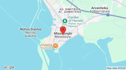 Lokaler til leie i Missolonghi – Bilde fra Google Street View