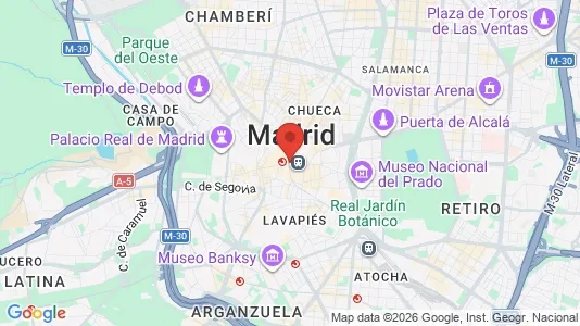Kaupat Vuokrattavana i Madrid Centro - Kuva Google Street Viewstä