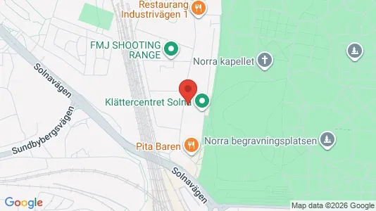 Kantorruimte te huur i Solna - kort over placeringen