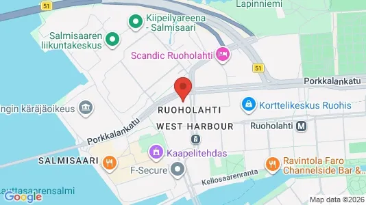 Büros zur Miete i Helsinki Eteläinen - kort over placeringen