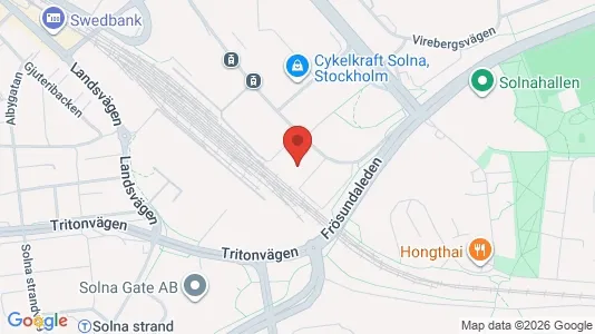 Toimistotilat Vuokrattavana i Solna - kort over placeringen