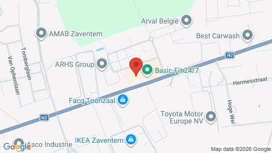 Office spaces for rent i Zaventem - kort over placeringen
