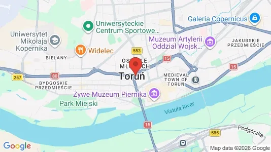Büros zur Miete i Toruń – Foto von Google Street View
