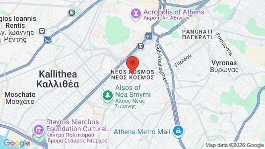 Lokaler til leje i Athen Neos Kosmos - Foto fra Google Street View