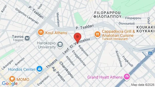 Commercial properties for rent i Kallithea - kort over placeringen