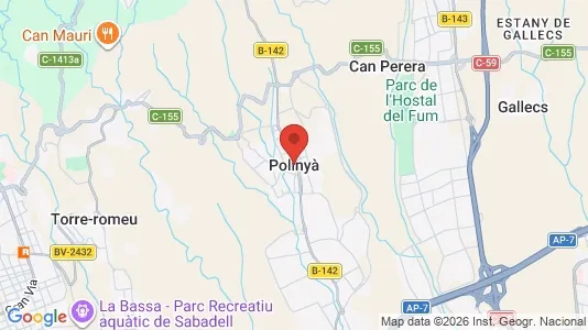 Teollisuuskiinteistöt Vuokrattavana i Polinyà - Kuva Google Street Viewstä