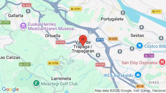 Werkstätte zur Miete i Valle de Trápaga-Trapagaran - kort over placeringen