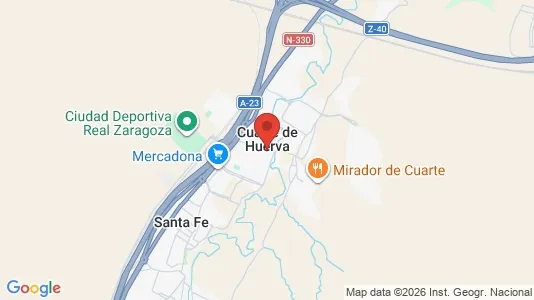 Verkstedhaller til leie i Cuarte de Huerva – Bilde fra Google Street View