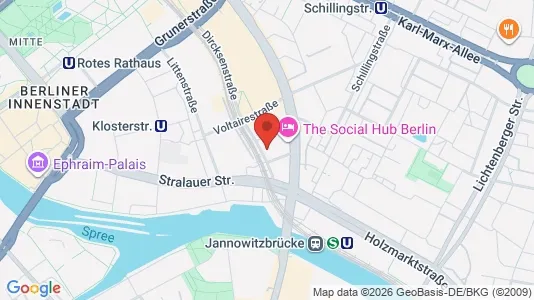 Coworking spaces zur Miete i Berlin Mitte – Foto von Google Street View