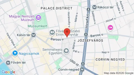Lokaler til leje i Budapest Józsefváros - Foto fra Google Street View