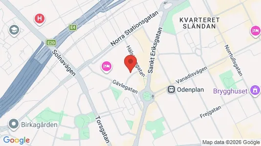 Kontorer til leie i Vasastan - kort over placeringen