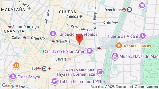 Liikekiinteistöt Vuokrattavana i Madrid Centro - Kuva Google Street Viewstä