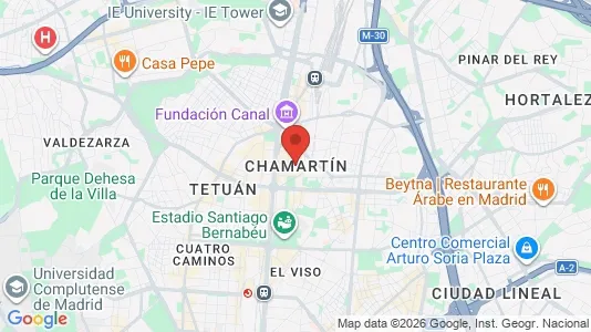 Gewerbeflächen zur Miete i Madrid Chamartín – Foto von Google Street View