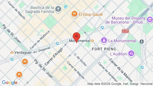 Commercial properties for rent i Barcelona Eixample - Photo from Google Street View