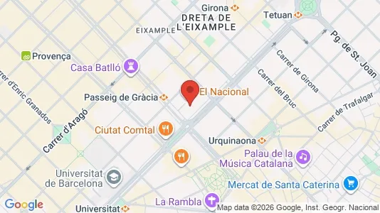 Företagslokaler för uthyrning i Barcelona Eixample – Foto från Google Street View