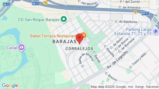 Gewerbeflächen zur Miete i Madrid Barajas - kort over placeringen