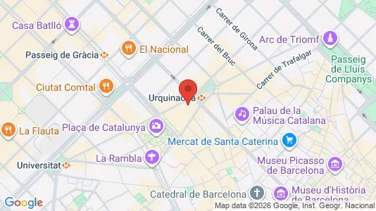 Liikekiinteistöt Vuokrattavana i Barcelona Eixample - Kuva Google Street Viewstä