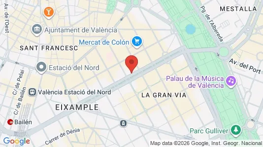 Commercial properties for rent i Valencia L'Eixample - Photo from Google Street View