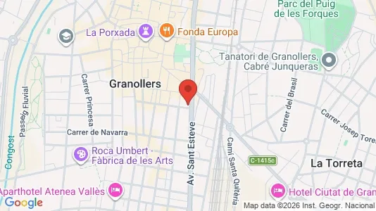 Lokaler til leje i Granollers - kort over placeringen
