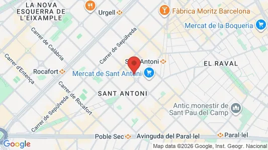 Företagslokaler för uthyrning i Barcelona Eixample – Foto från Google Street View