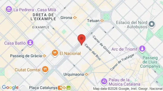 Liikekiinteistöt Vuokrattavana i Barcelona Eixample - Kuva Google Street Viewstä