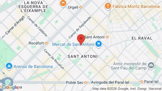 Liikekiinteistöt Vuokrattavana i Barcelona Eixample - Kuva Google Street Viewstä