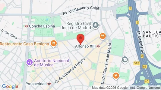 Gewerbeflächen zur Miete i Madrid Chamartín – Foto von Google Street View