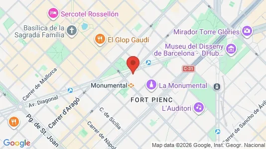 Liikekiinteistöt Vuokrattavana i Barcelona Eixample - Kuva Google Street Viewstä
