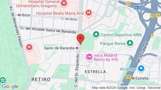 Lokaler til leie i Madrid Retiro – Bilde fra Google Street View
