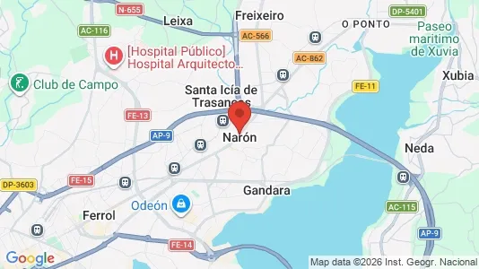 Liikekiinteistöt Vuokrattavana i Narón - Kuva Google Street Viewstä
