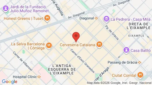 Büros zur Miete i Barcelona Eixample – Foto von Google Street View