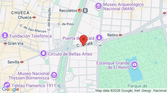 Büros zur Miete i Madrid Retiro – Foto von Google Street View
