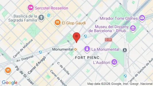 Toimistotilat Vuokrattavana i Barcelona Eixample - Kuva Google Street Viewstä