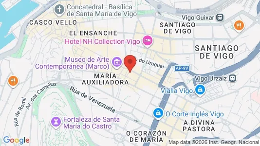 Coworking spaces zur Miete i Vigo - kort over placeringen