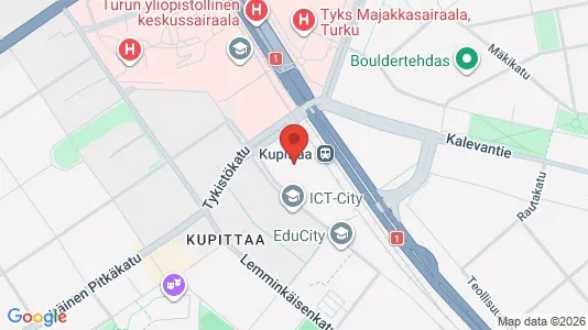 Office spaces for rent i Turku - kort over placeringen