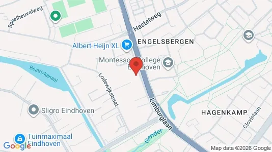 Kontorslokaler för uthyrning i Eindhoven - kort over placeringen